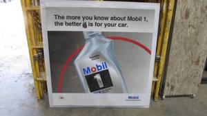 lot 40 image: Plastic Mobil Advertising Sign