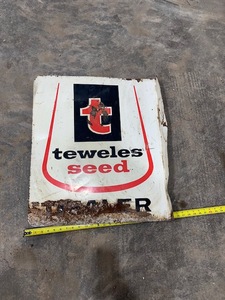 lot 54 image: Metal Seed Sign