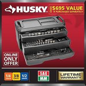 Husky Mechanics Tool Set (270-Piece)   Customer Returns See Pictures