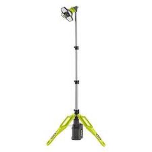 lot 27 image: RYOBI Hybrid Tri-Power Tripod Light (Tool Only) Customer Returns See Pictures