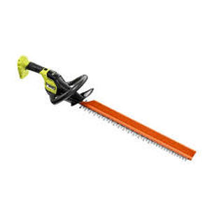 lot 61 image: RYOBI ONE HP 18V Brushless 24 in. Cordless Battery Hedge Trimmer (Tool Only)  Customer Returns See Pictures