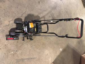 lot 14 image: Legend Force 9 in. 79 cc Gas Powered 4-Stroke Walk Behind Landscape Edger Missing Pieces Customer Returns See Pictures