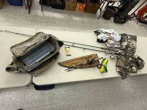 lot 64 image: Fishing Items & Camo Clothing