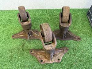 lot 160 image: Antique Steel Casters