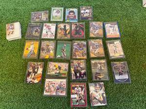 lot 231 image: Football Cards - Joe Montana, Brett Favre, Tom Brady, Adrian Peterson