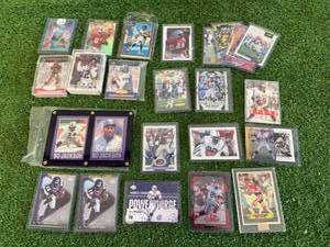 lot 236 image: Football Cards - Bo Jackson, Adrian Peterson, Joe Montana, Emmitt Smith