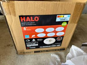lot 127 image: 5 New Halo Surface LED Lights