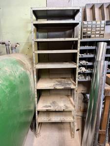 lot 137 image: Metal Shelving Unit 24 x 18 x 76 Tall