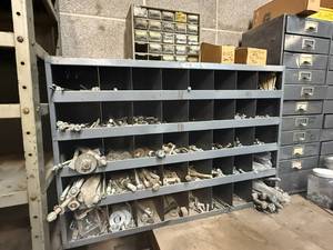 lot 151 image: Metal Bolt Bin & Contents