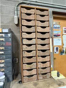 lot 154 image: Wood Garage Organizer