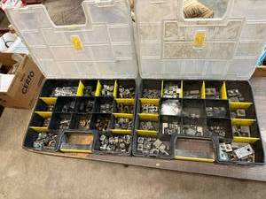 lot 197 image: 2 Stanley Organizers and Electrical Contents