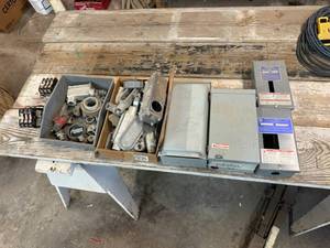 lot 229 image: Breaker Boxes, & Electrical Supplies