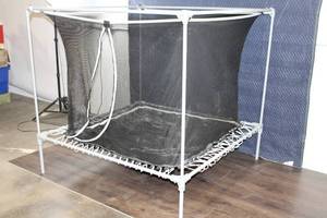 lot 1 image: Kids Trampoline with Protective Netting