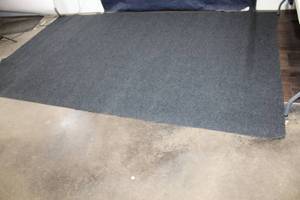 lot 13 image: Large 12 x 10 Dark Gray Carpet Rug