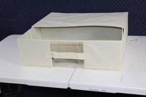 lot 27 image: Collapsible Fabric Storage Box with Handle