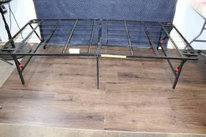 lot 42 image: Metal Bed Frame with Folding Legs, Twin Size