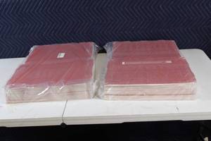 lot 49 image: Gift Pack of 2 x 100 Pack Impack SlimBox Red Packaging Boxes, Extra-Large