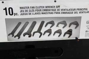 10-Piece Powerbuilt Master Fan Clutch Wrench Set