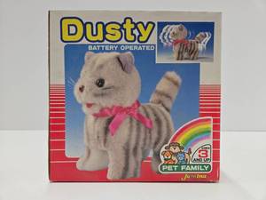 lot 119 image: Vintage DUSTY Battery Operated Cat Toy wOriginal Box