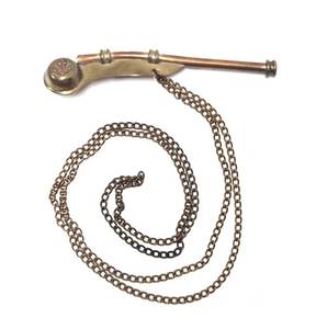 lot 125 image: Nautical Brass Boat Whistle