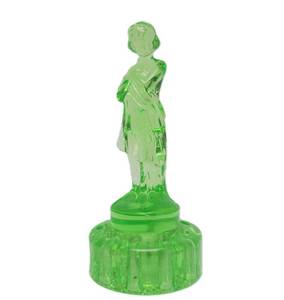 lot 46 image: Excellent Figural Maiden Glass Flower Frog #3 - Green
