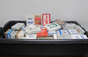 lot 111 image: HUGE Lot of NOS Unopened Vintage Decks or Playing Cards Advertising etc #3