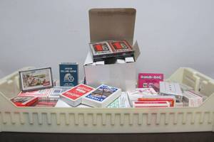 lot 114 image: HUGE Lot of NOS Unopened Vintage Decks or Playing Cards Advertising etc #6