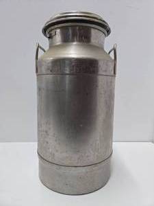 lot 316 image: Smaller Size Vintage Metal DairyMilk Can - Borremans Better Dairy