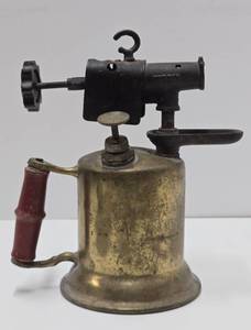 lot 330 image: Antique Industrial Brass Blowtorch