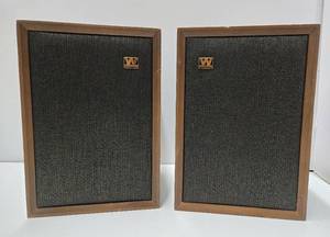 lot 341 image: Quality Vintage Working Denton Rank Wharfedale Speakers 