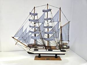 lot 223 image: Larger Wooden Nautical Ship Display  - Veritas