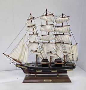 lot 225 image: Larger Wooden Nautical Ship Display - Cutty Sark - 1869