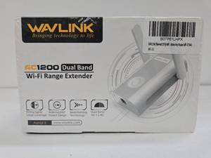 lot 228 image: WAVLINK Model AC1200 Dual Band Wi-Fi Range Extender - Brand New Sealed