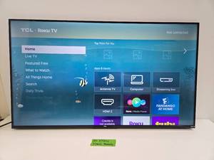 lot 252 image: Working TCL ROKU Model 43S45 Smart TV 