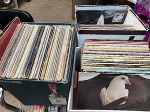 lot 266 image: Large Lot of Vintage Vinyl Records - Mixed Genre - Approx 150 Total