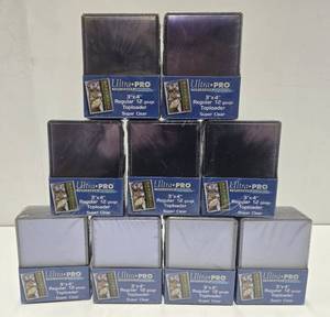 lot 373 image: 9 Brand New Sets of 25 Ultra Pro Top Loader Cases for Cards