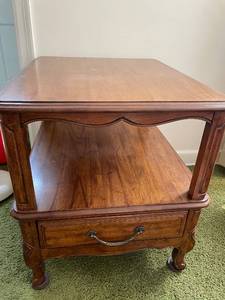 lot 39 image: Davis Cabinet Company Solid Wood Side Table