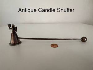 lot 63 image: Mexican Sterling Silver Candle Snuffer with Figural Angel Motif