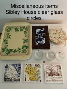 lot 92 image: Vintage Collection Sibley House Glass and Assorted Ceramic Tiles