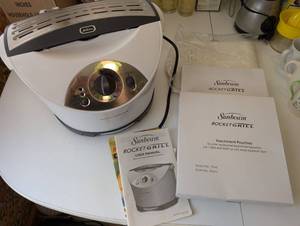 lot 187 image: Sunbeam Rocket Grill with User Manual and Parchment Pouches