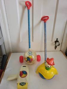 lot 208 image: Collection of Vintage Fisher-Price Toys Including Pull and Play Sets