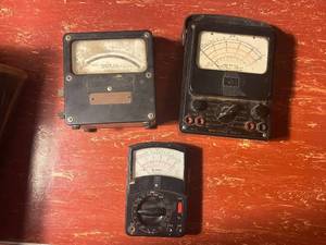 lot 311 image: Collection of 3 Vintage Electrical Multimeters - Weston, Simpson, Monarch