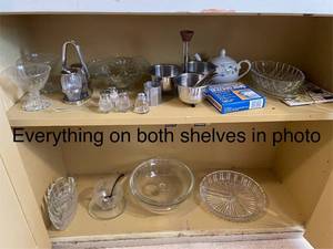 lot 30 image: Collection of Vintage Glassware and Kitchen Items