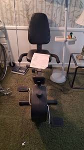 lot 194 image: Kathy Ireland Recumbent Exercise Cycle with Mini Stepper Master