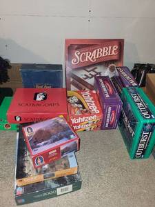 lot 336 image: Collection of Family Board Games including Scrabble and Yahtzee