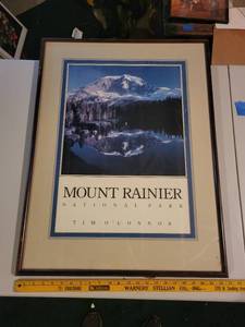 lot 377 image: Timo OConnor Mount Rainier National Park Framed Art Print