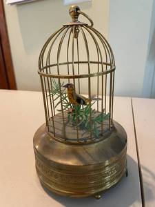 Vintage O. Maeder Lucerne Swiss Musical Bird Cage Automaton