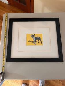 lot 69 image: Framed Limited Edition Keith Grace Print - Boston Pup