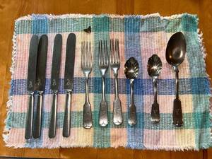 lot 94 image: Antique  Vintage Brazil Silver Flatware Set