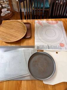 lot 108 image: Collection of Baking Tools and Serving Trays